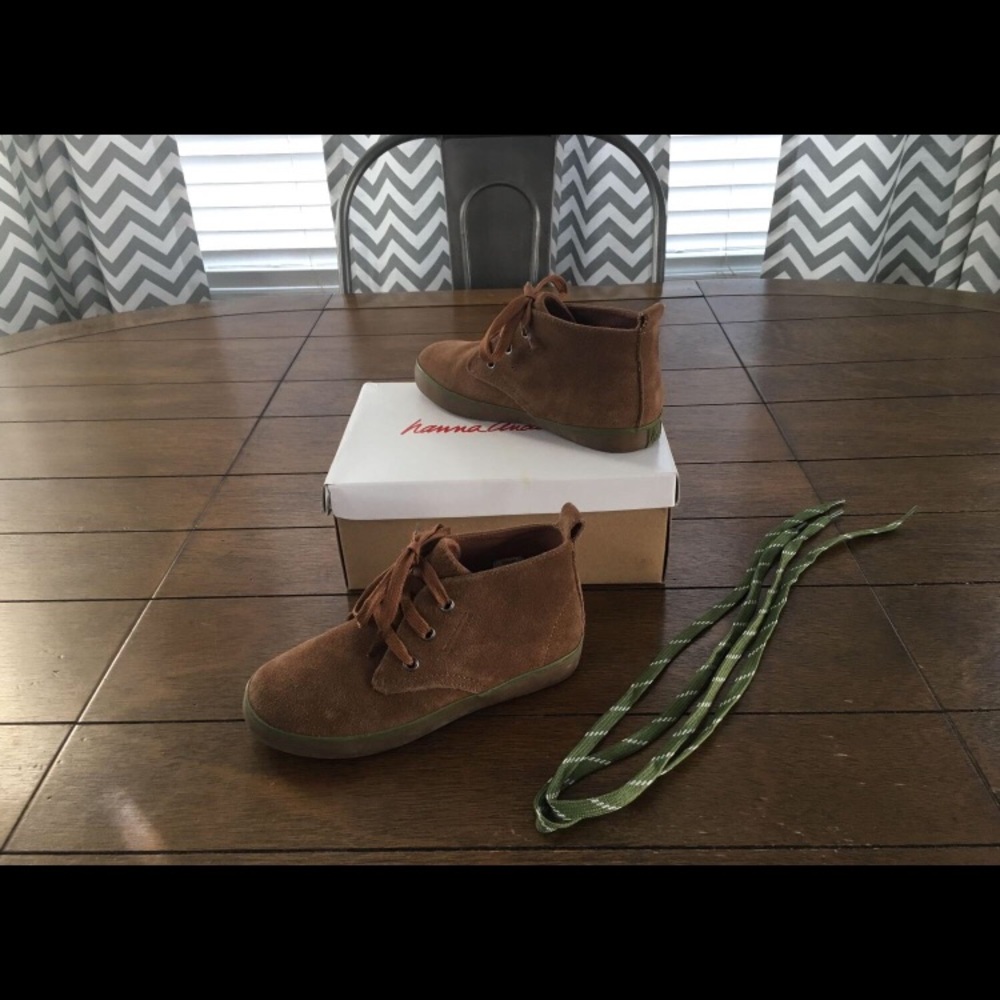 Hannah Anderson Brown Leather Chukka Boots!  S 13